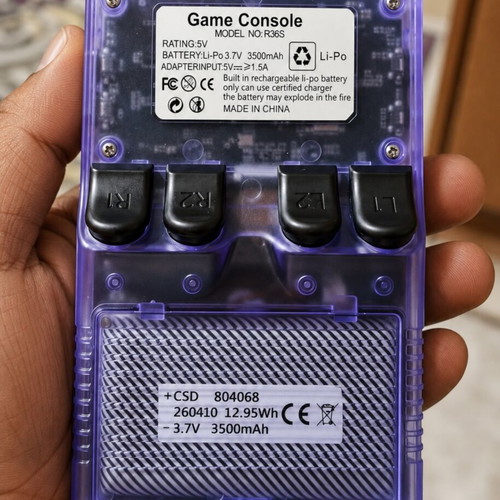 R36S Retro Handheld Game Console 64GB with ArkOS and 15,000+ Games