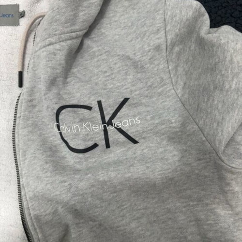 Calvin Klein Jacket like new, size XXL fits like XL, grey and white