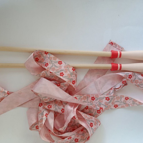 Rhythmic Gymnastics Ribbons pink like new