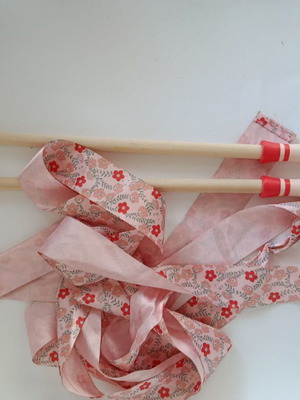 Rhythmic Gymnastics Ribbons pink like new