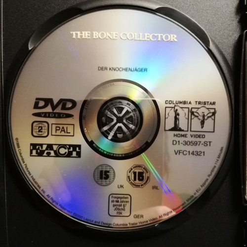 The Bone Collector DVD like new with Greek subtitles