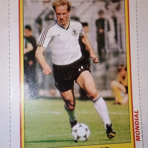 Karl-Heinz Rummenigge collectible card 1986, used