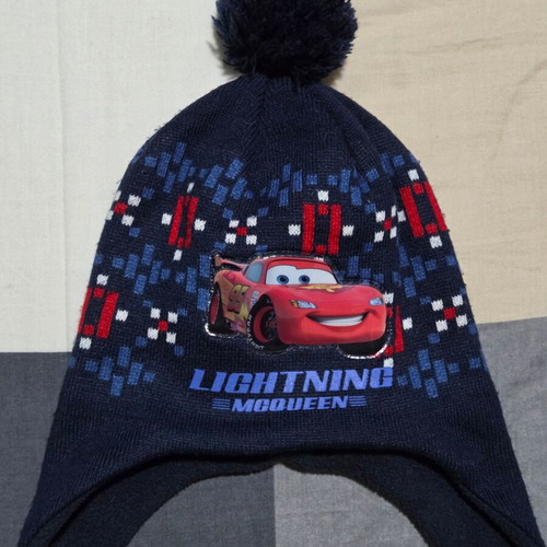 McQueen kids hat like new, size up to 7 years, blue multicolor