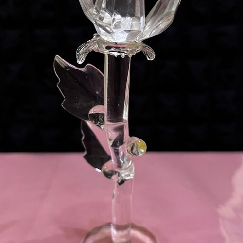 Decorative crystal flowers used, set of 2 pieces 15cm