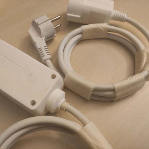 Set of 3-Outlet Power Strip and Extension Like New