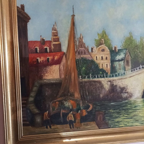 Painting like new with frame