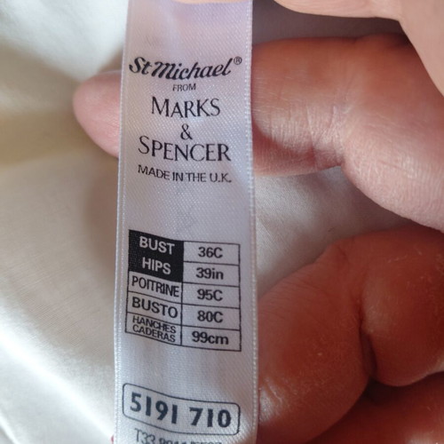 Marks & Spencer bodysuit size 36 C like new, black