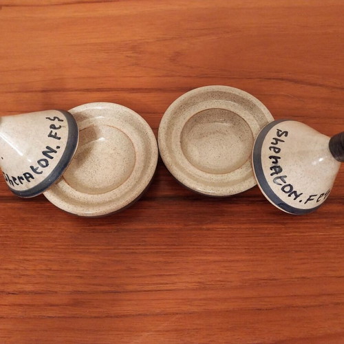 Boho Ethnic Moroccan Tajine Miniatures Set of 2 like new