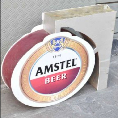 Amstel illuminated advertising sign used