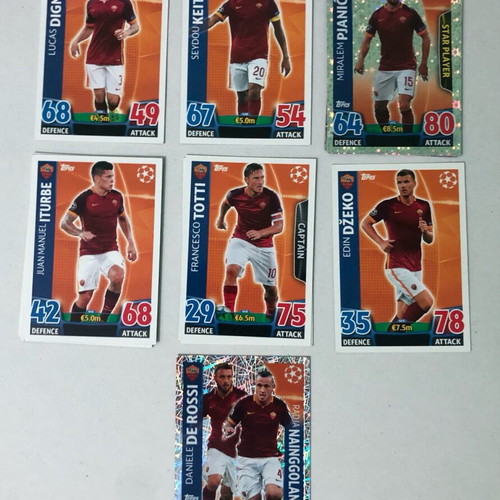 Match Attax 2015/16 AS Roma set with Francesco Totti and Pjanic like new