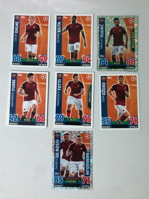 Match Attax 2015/16 AS Roma set with Francesco Totti and Pjanic like new