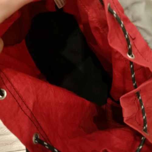 Adidas small backpack used, red with black details