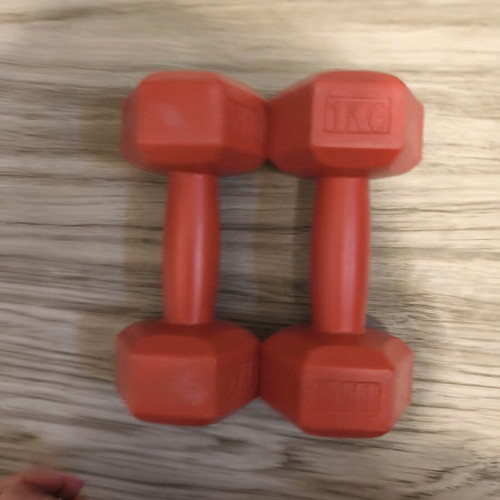 Dumbbells 1kg like new for light exercise