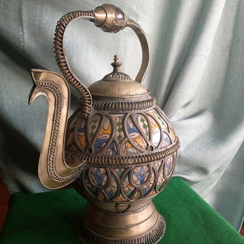 Vintage Moroccan Safi Teapot handmade, like new