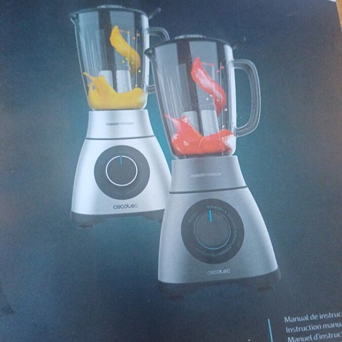 Cecotec Power Black Titanium 1300 Perfectmix Blender with Glass Jar 1.8 lt 1300W like new