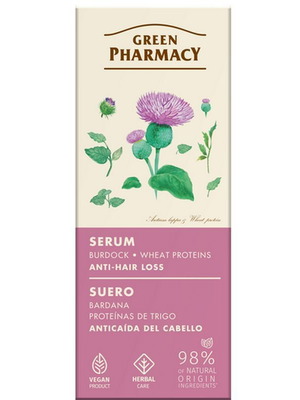 Green Pharmacy Serum with Burdock and Wheat Proteins for Hair Loss