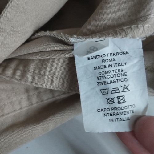 Sandro Ferrone cotton dress used, size L, beige