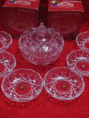 Κρυστάλλινο σετ γληκου του κουταλιού Walther Glas "Saturn" Germany