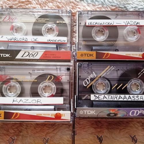 Underground Metal Thrash Death Cassette Tapes lot of 4, like new
