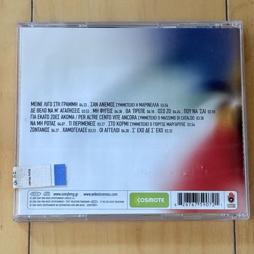 Antonis Remos San Anemos CD new