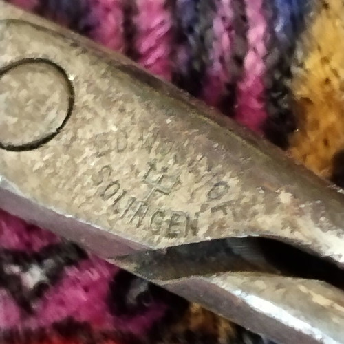 Vintage manicure scissors set of 5 with German staple remover used