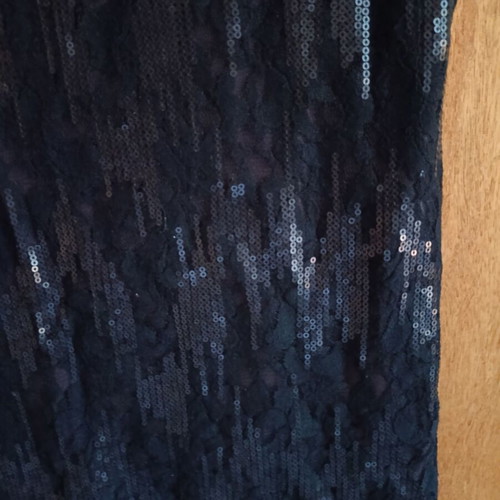 Intimissimi black mini dress with lace and sequins, like new, Small