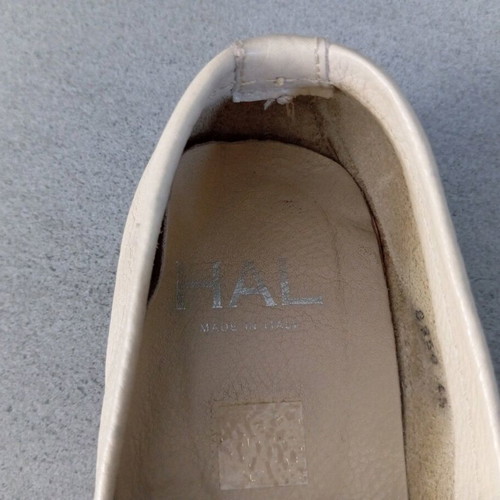 Leather shoes size 45 like new, beige loafers
