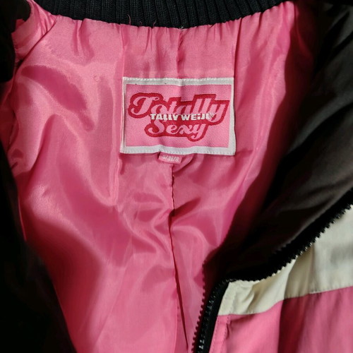 Tally Weilly women's jacket S like new, black with pink details