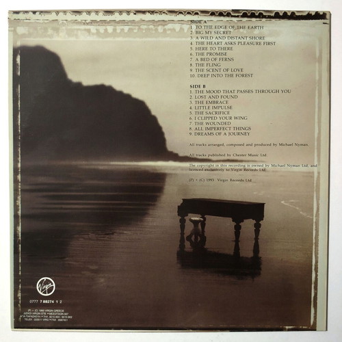 The Piano vinyl record Michael Nyman 1993 like new, classical
