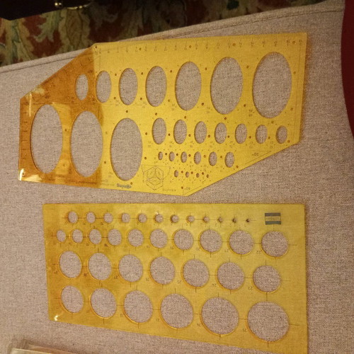 Stencil circles and Rotring templates like new