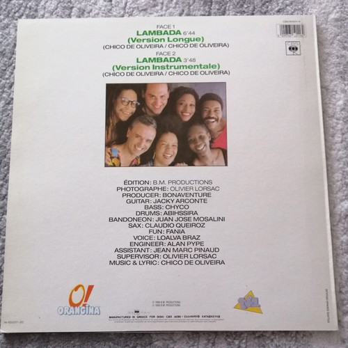 Kaoma "Lambada" Maxi-Single vinyl 12'' used, 45 rpm