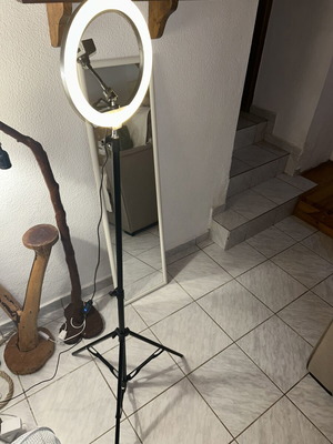 LED Ring Light 170 cm used, 4 lighting modes, adjustable brightness, phone holder