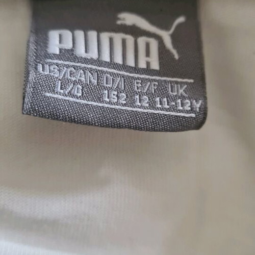 Puma t-shirt and Lemon Beret shorts set like new, white, girls 12-13 years