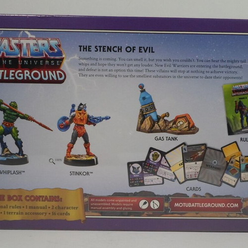 MOTU Battleground Evil Warriors Faction Wave 3 sealed set with minis and cards new