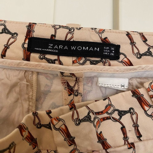 Zara summer pants like new, size 36, multicolor