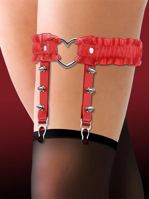 Garter one size Cinderella new, red