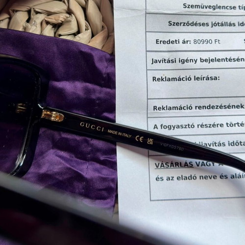 Γυαλιά ηλίου Gucci μαύρα καινούργια