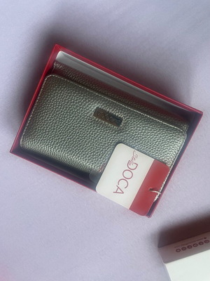 Doca wallet new, silver and gray