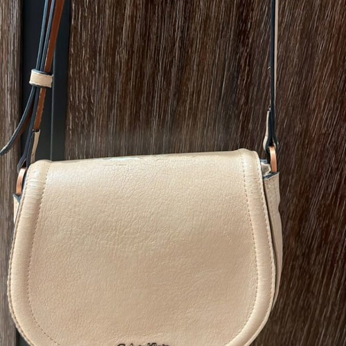 Calvin Klein bag used, beige crossbody, authentic