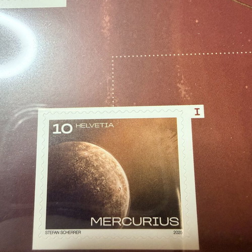 Swiss Stamps Solar System 2025 new, complete set