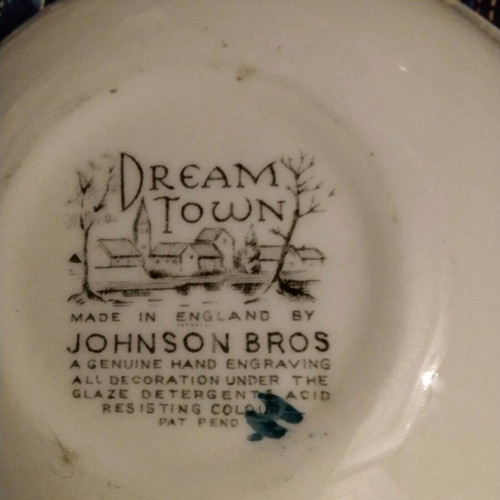 Dream Town plate by Johnson Brothers new with traditional English village scene
