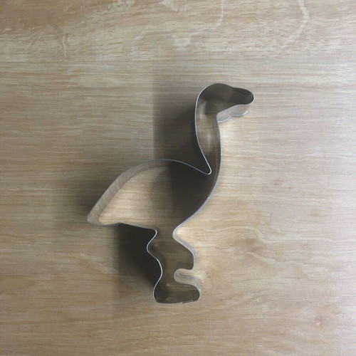 Flamingo cookie cutter like new stainless steel