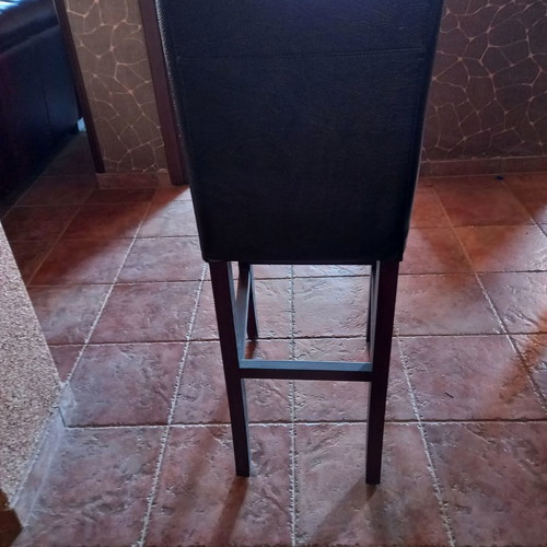 Leather stools used for bar or home use