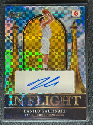 2025-26 Panini Select EuroLeague Danilo Gallinari In Flight Auto /10 True Gold