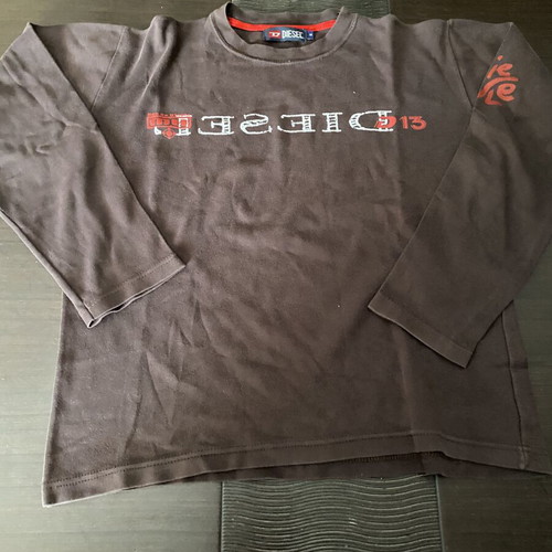 Diesel long sleeve shirt, size medium, brown
