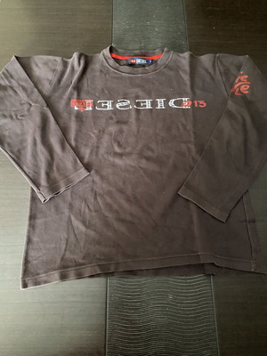Diesel long sleeve shirt, size medium, brown