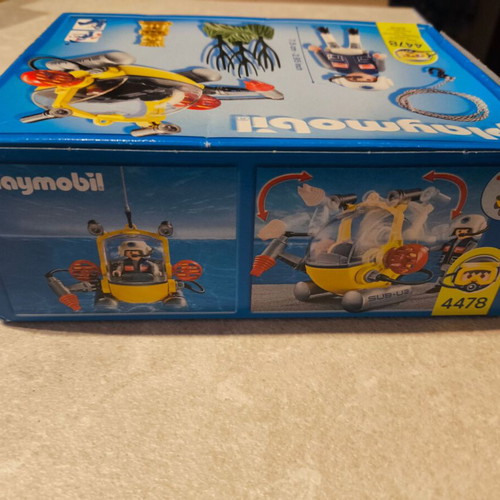 Playmobil 4478 deep water exploration submarine sealed, 2007