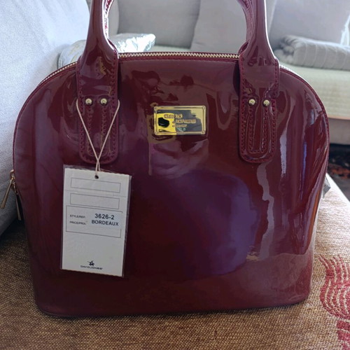 David Jones women's red handbag new with tags