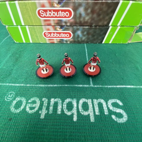 Vintage Subbuteo spares ref 57 AC Milan set of 3