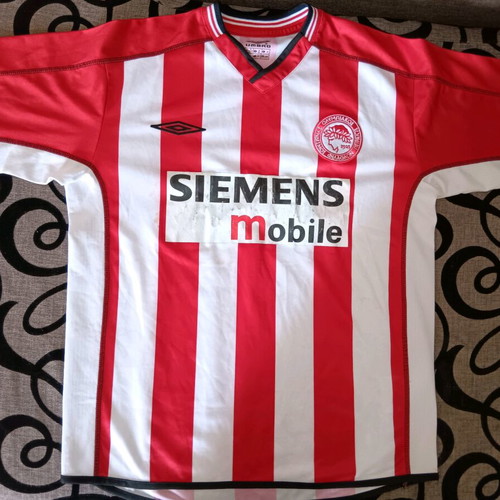 Olympiacos 2002-03 Umbro jersey used, size Small
